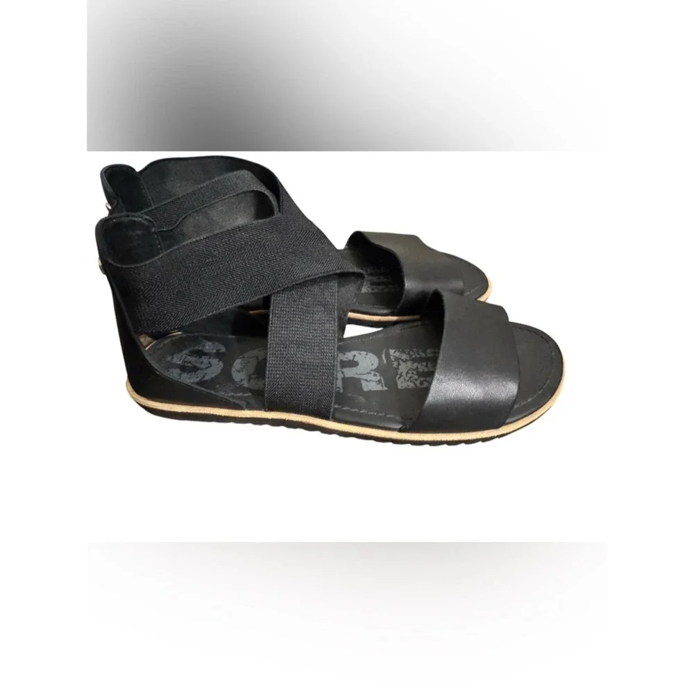 Sorel Black Women Sandals 8.5